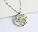 1pcs Handmade Pressed flower jewelry pendant necklace