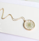 1pcs Handmade Pressed flower jewelry pendant necklace