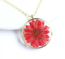 1pcs Handmade Pressed flower jewelry pendant necklace