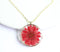 1pcs Handmade Pressed flower jewelry pendant necklace