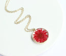 1pcs Handmade Pressed flower jewelry pendant necklace