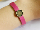 10pcs leather bracelet blanks 12mm Bracelet Settings, Bezel Bangle Bracelet Bases