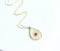 1pcs Teardrop pressed flower pendant necklace