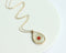 1pcs Teardrop pressed flower pendant necklace