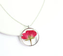 1pcs Handmade Pressed flower jewelry pendant necklace