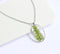 1pcs Handmade Leaves pressed flower pendant necklace