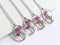 1pcs Oval flower pressed flower pendant necklace