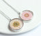 1pcs  pressed flower jewelry, pressed flower pendant necklace