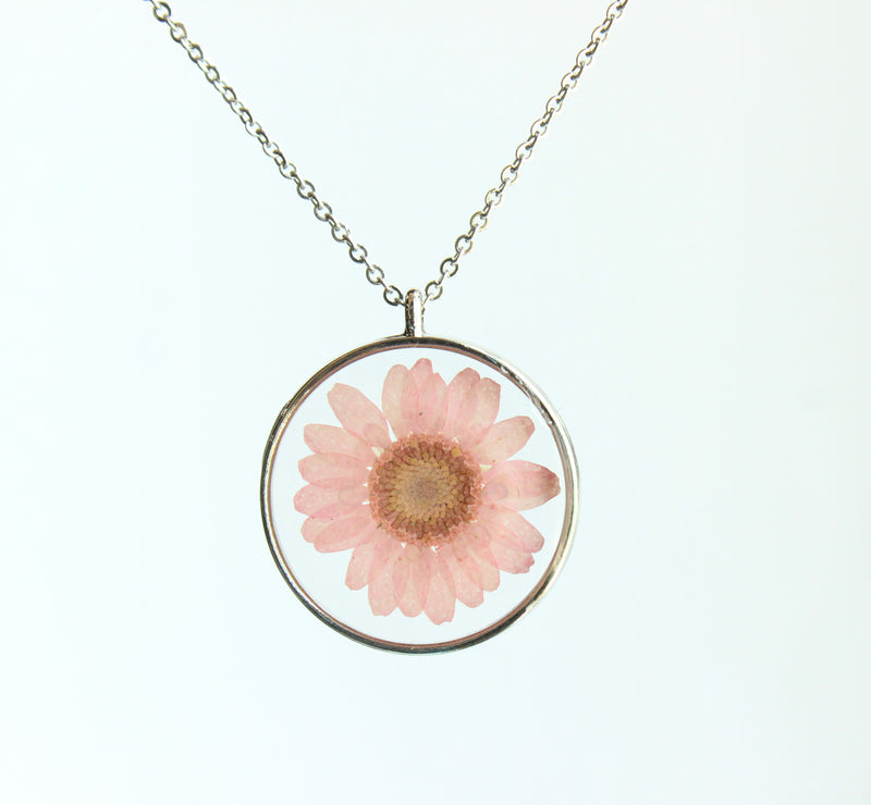 1pcs  pressed flower jewelry, pressed flower pendant necklace