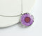 1pcs pressed flower jewelry, Real chrysanthemum pressed flower pendant necklace