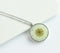 1pcs pressed flower jewelry, Real chrysanthemum pressed flower pendant necklace