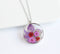 1pcs Floral pressed flower pendant necklace, Real Flower Jewelry