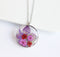 1pcs Floral pressed flower pendant necklace, Real Flower Jewelry