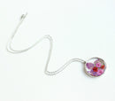 1pcs Floral pressed flower pendant necklace, Real Flower Jewelry