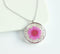 1pcs pressed flower pendant necklace, Real Flower Jewelry