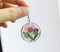 1pcs pressed flower pendant , Real Flower Jewelry