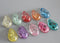 2pcs Teardrop Handmade resin flower Pendant Charm, flower pendant pendant necklace