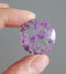 2pcs Handmade Resin 25mm Resin Cabochons,real Pressed flower necklace Pendant jewelry