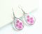 1pcs  Handmade Teardrop pressed flower pendant jewelry necklace