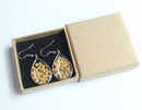 1pcs Teardrop pressed flower pendant jewelry necklace  Earrings