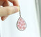 1pcs Teardrop pressed flower pendant jewelry necklace Earrings