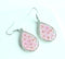 1pcs Teardrop pressed flower pendant jewelry necklace Earrings