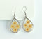 1pcs Teardrop pressed flower pendant jewelry necklace Earrings