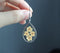 1pcs Teardrop pressed flower pendant jewelry necklace Earrings