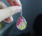 1pcs Teardrop pressed flower pendant jewelry necklace Earrings