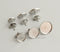 100pcs Stainless Steel Bezel Earrings Studs Settings, Earrings Blanks,Earrings Base