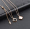 Stainless steel four-leaf clover necklace, Student female model simple clavicle chain jewelry, all-match non-fading pendant