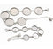 5pcs 8-25mm stainless steel bracelet Base Settings, Bezel bracelet blanks Cabochon trays