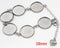 5pcs 8-25mm stainless steel bracelet Base Settings, Bezel bracelet blanks Cabochon trays