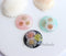 2pcs pressed flower 30mm Cabochon, Real dried flower pendant  jewelry wholesale