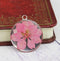 2pcs 30mm Handmade resin flower Pendant Charm, flower pendant pendant necklace