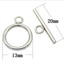 10 sets Stainless steel OT Buckle, jewelry buckle ,Necklace buckle,Bracelet buckle, Leather buckle