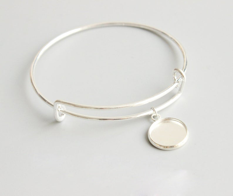 10pcs bracelet blanks 8-25mm Bracelet Settings, Bezel Bangle Bracelet Bases