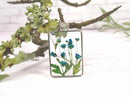 1pcs  pressed flower pendant necklace, Real dried flower jewelry wholesale