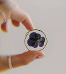 1pcs  pressed flower Pendant Necklace